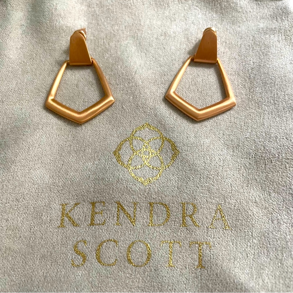 Kendra Scott Paxton Hoop Earrings Rose Gold